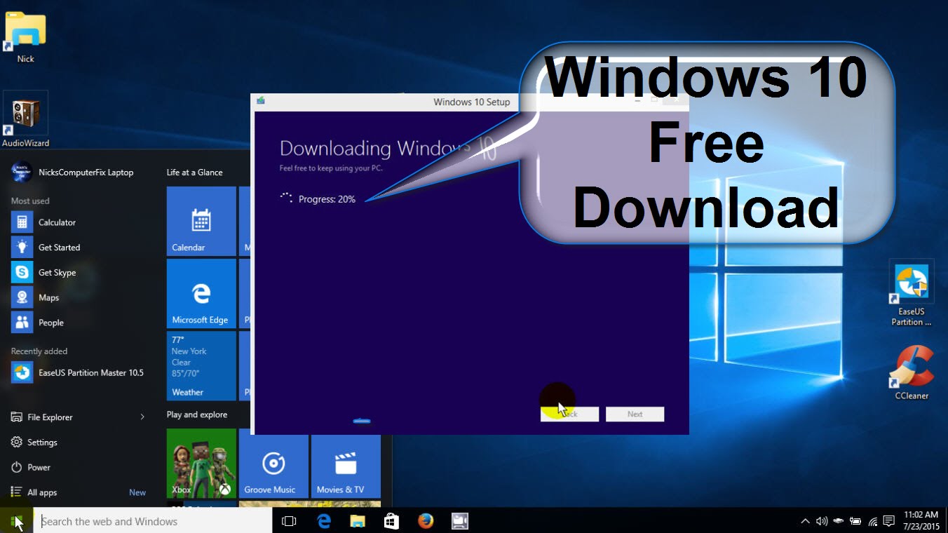 windows 11 download free pc
